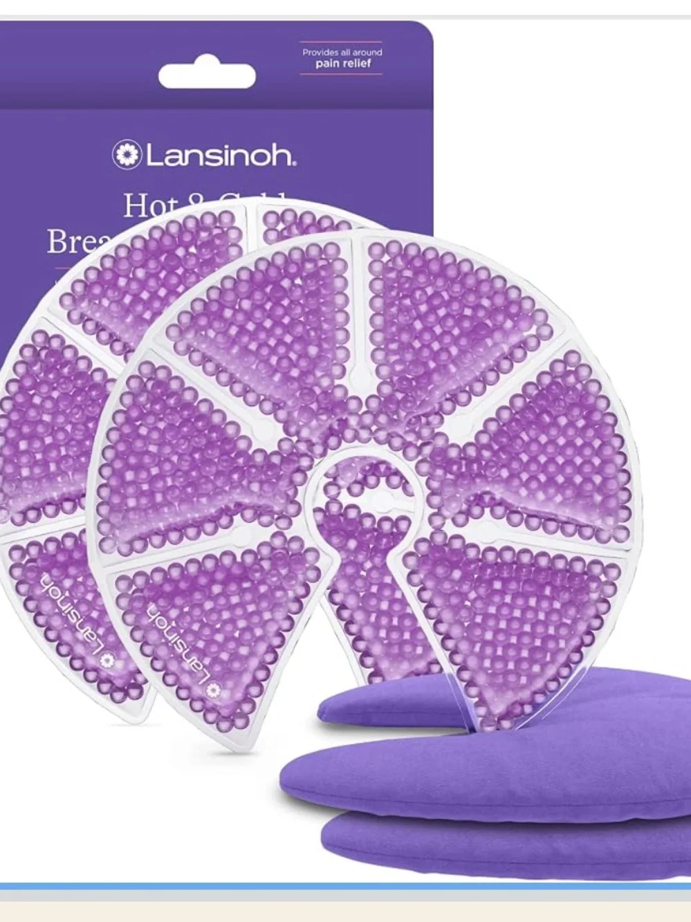 Lansinoh Purple Hot & Cold Breast Therapy Packs